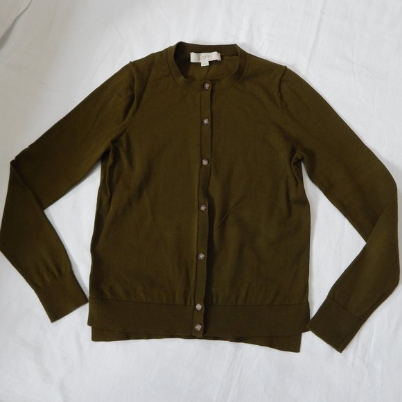 LOFT Tops - Loft Cotton Button Up Cardigan Sweater XS